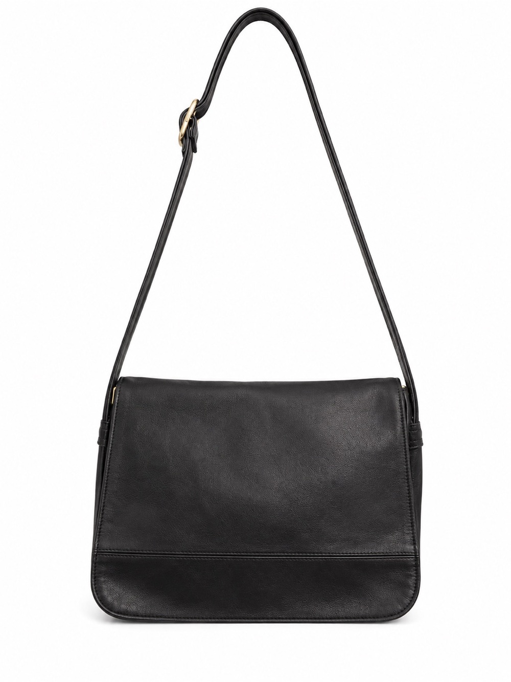 Coronado Large Genuine Leather Messenger Bag Black | Vintage Leather Satchel